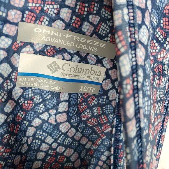 COLUMBIA Sleeveless PFG OMNI-FREEZE UPF 50 Freezer III Dress XS Blue Pink Mosaic - Picture 7 of 11